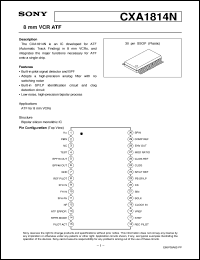 datasheet for CXA1814N by Sony Semiconductor
