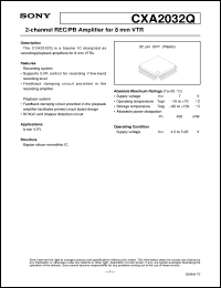 datasheet for CXA2032Q by Sony Semiconductor