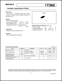 datasheet for 1T368 by Sony Semiconductor