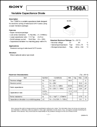 datasheet for 1T368A by Sony Semiconductor