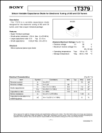 datasheet for 1T379 by Sony Semiconductor