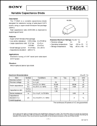 datasheet for 1T405A by Sony Semiconductor