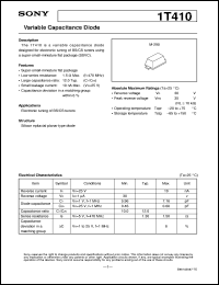 datasheet for 1T410 by Sony Semiconductor