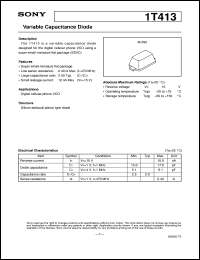 datasheet for 1T413 by Sony Semiconductor