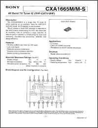 datasheet for CXA1665M by Sony Semiconductor