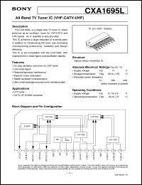 datasheet for CXA1695L by Sony Semiconductor