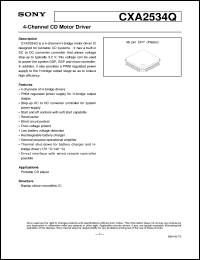 datasheet for CXA2534Q by Sony Semiconductor