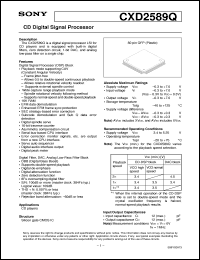 datasheet for CXD2589Q by Sony Semiconductor