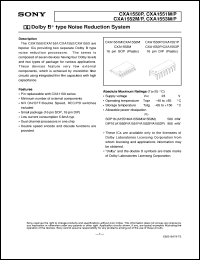 datasheet for CXA1550P by Sony Semiconductor
