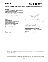 datasheet for CXA1797Q by Sony Semiconductor