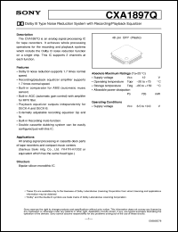datasheet for CXA1897Q by Sony Semiconductor