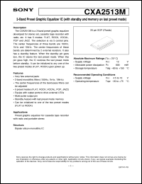 datasheet for CXA2513M by Sony Semiconductor
