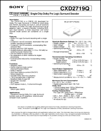 datasheet for CXD2719Q by Sony Semiconductor