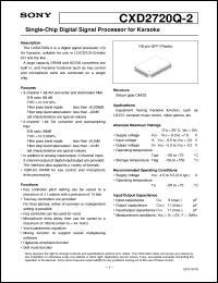 datasheet for CXD2720Q-2 by Sony Semiconductor