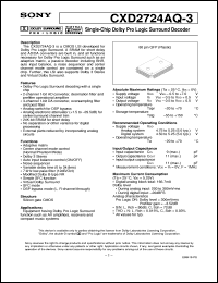datasheet for CXD2724AQ-3 by Sony Semiconductor