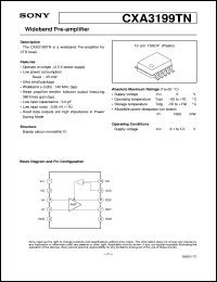 datasheet for CXA3199TN by Sony Semiconductor