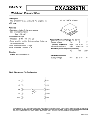 datasheet for CXA3299TN by Sony Semiconductor
