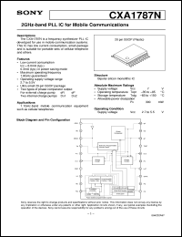 datasheet for CXA1787N by Sony Semiconductor