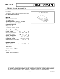 datasheet for CXA3222AN by Sony Semiconductor