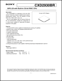 datasheet for CXD2930BR by Sony Semiconductor