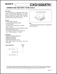 datasheet for CXG1028ATN by Sony Semiconductor