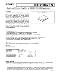 datasheet for CXG1047FN by Sony Semiconductor