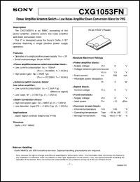 datasheet for CXG1053FN by Sony Semiconductor
