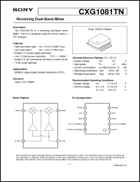 datasheet for CXG1081TN by Sony Semiconductor