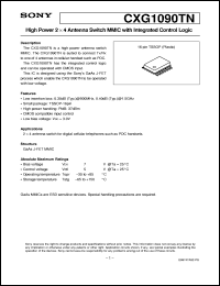 datasheet for CXG1090TN by Sony Semiconductor