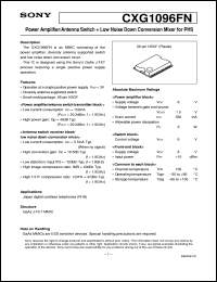 datasheet for CXG1096FN by Sony Semiconductor