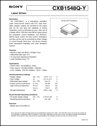 datasheet for CXB1548Q-Y by Sony Semiconductor