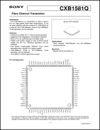 datasheet for CXB1581Q by Sony Semiconductor