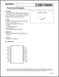 datasheet for CXB1585N by Sony Semiconductor