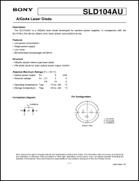 datasheet for SLD104AU by Sony Semiconductor
