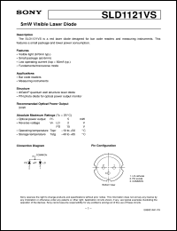 datasheet for SLD1121VS by Sony Semiconductor