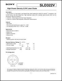 datasheet for SLD322V by Sony Semiconductor