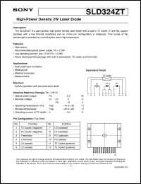 datasheet for SLD324ZT by Sony Semiconductor