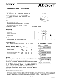 datasheet for SLD326YT by Sony Semiconductor
