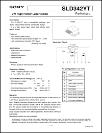 datasheet for SLD342YT by Sony Semiconductor