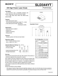 datasheet for SLD344YT by Sony Semiconductor