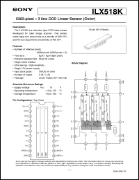 datasheet for ILX518K by Sony Semiconductor