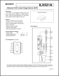 datasheet for ILX521A by Sony Semiconductor