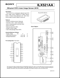 datasheet for ILX521AA by Sony Semiconductor