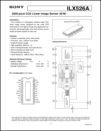 datasheet for ILX526A by Sony Semiconductor