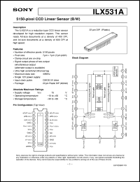 datasheet for ILX531A by Sony Semiconductor
