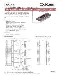 datasheet for CX20206 by Sony Semiconductor