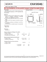 datasheet for CXA1204Q by Sony Semiconductor