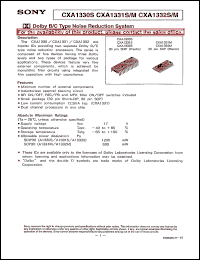 datasheet for CXA1330S by Sony Semiconductor