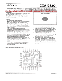 datasheet for CXA1362Q by Sony Semiconductor