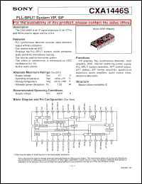 datasheet for CXA1446S by Sony Semiconductor